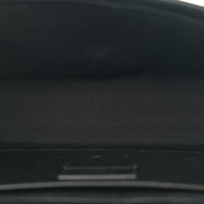 Calfskin Crocodile Embossed Large Classic Monogram Kate Satchel Black