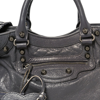 Agneau Arena Neo Cagole City Handbag Dark Grey