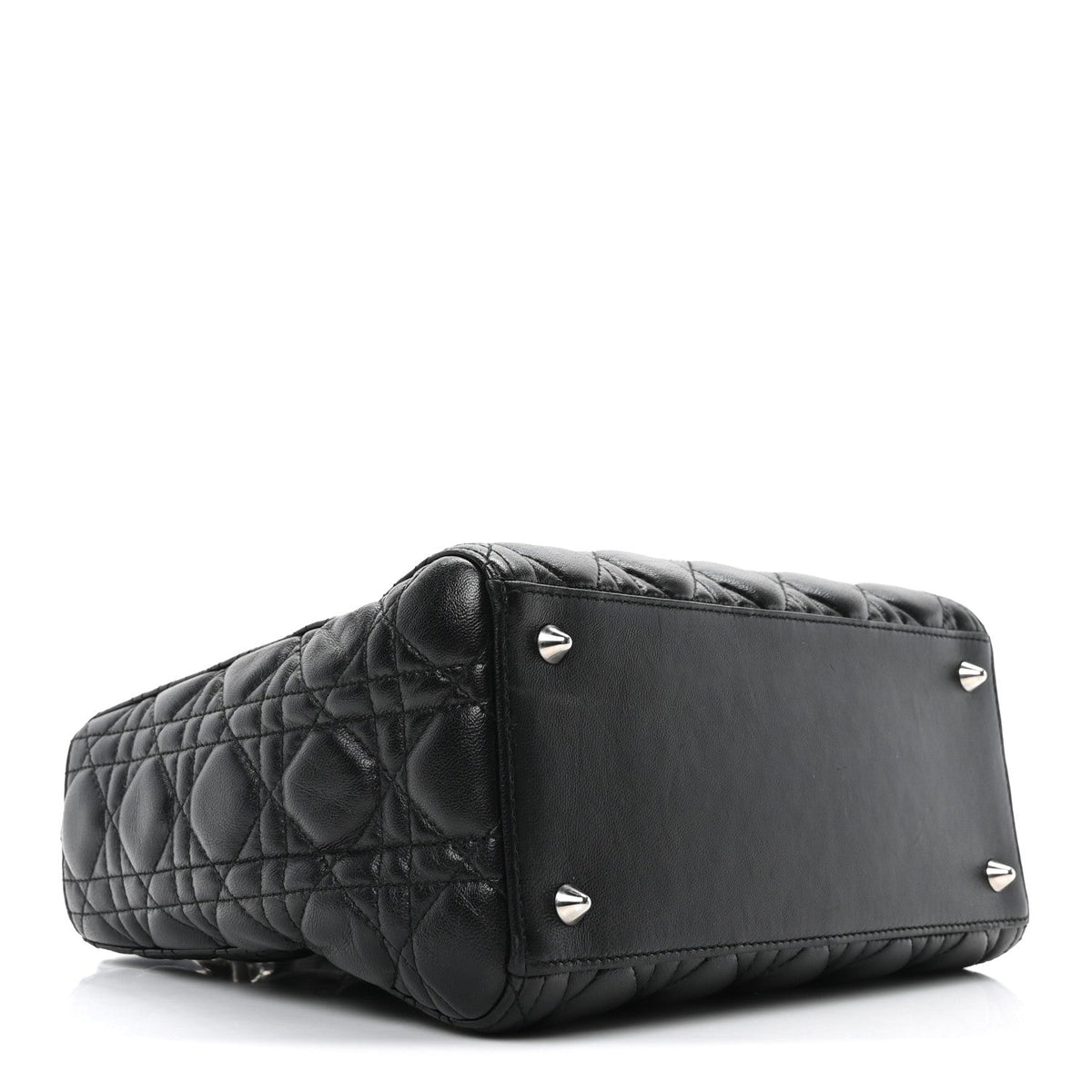 Lambskin Cannage Medium Lady Dior Black