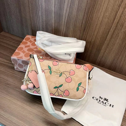 Coa Cherry Mahjong Bag With Cherry Pendant