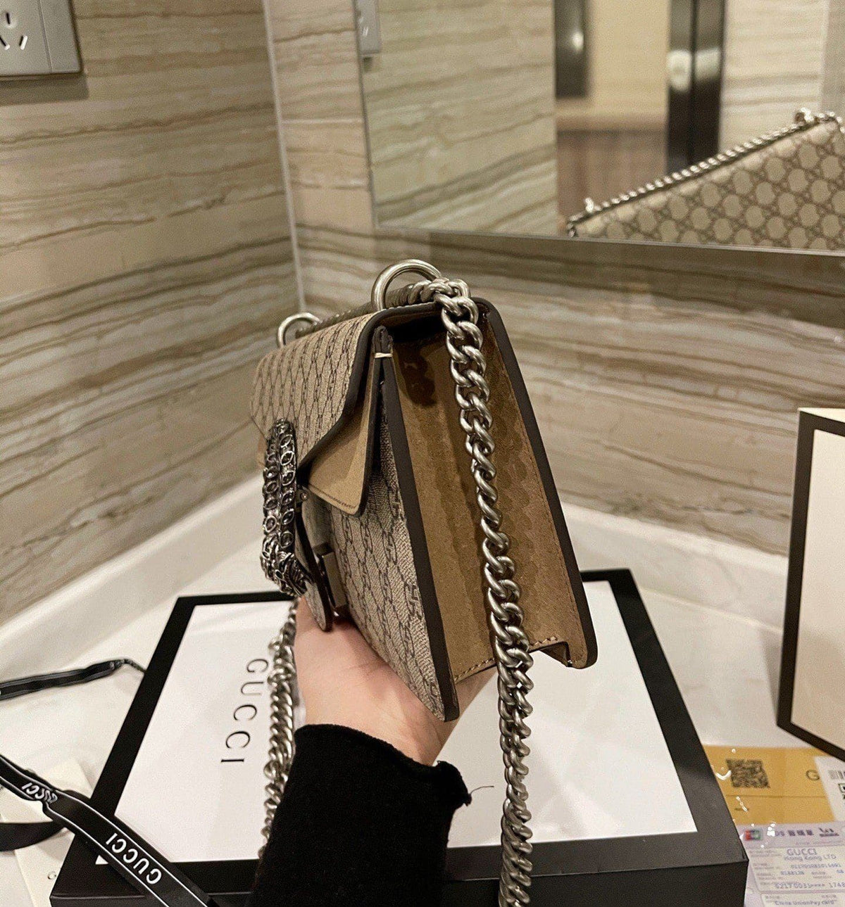 GUCCI DIONYSUS GG SMALL SHOULDER BAG