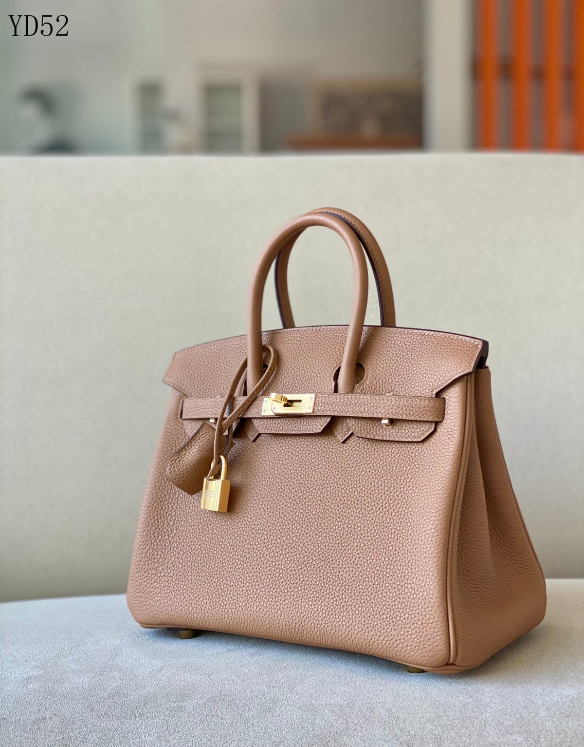 H BIRKIN 25 TOGO GOLD BROWN  GOLD HARDWARE 25CM
