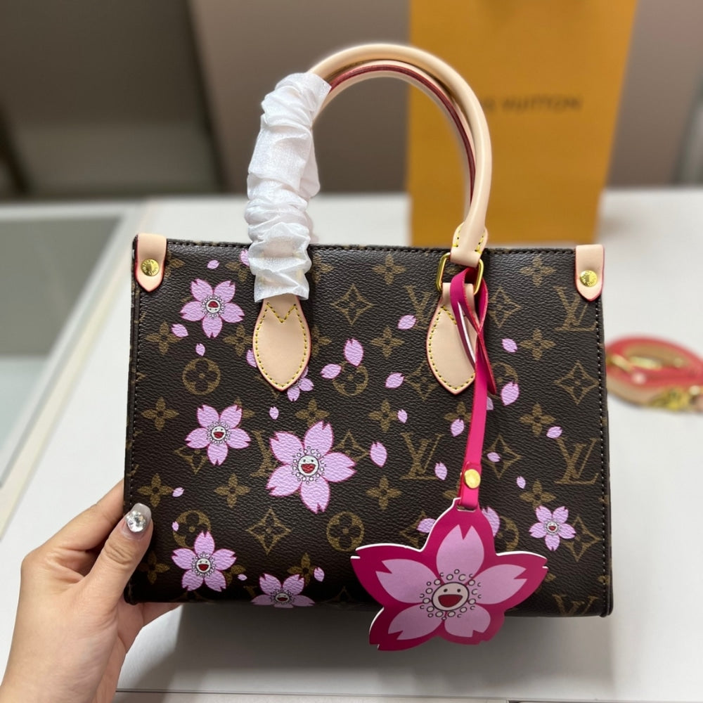 LOUIS VUITTON X TM ONTHEGO PM SAKURA BROWN 25CM M13269