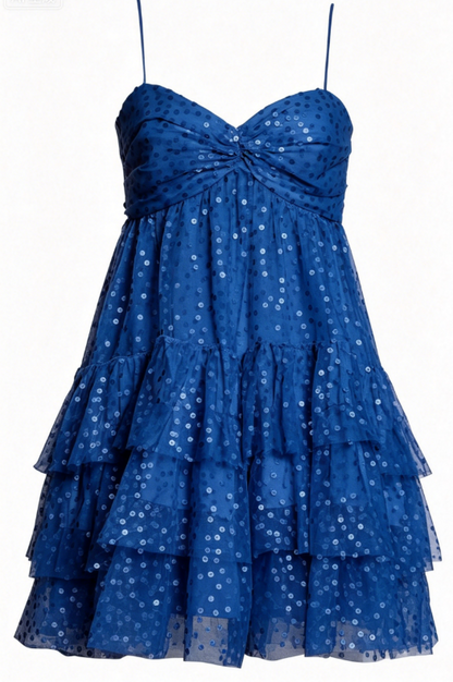 Cute A Line Spaghetti Straps Pink Sequin Short Formal Homecoming Dresses Party Graduation Dress Hoco Dresses DH2738