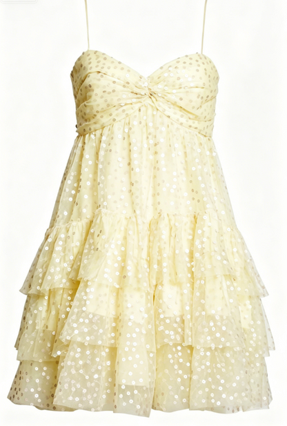 Cute A Line Spaghetti Straps Pink Sequin Short Formal Homecoming Dresses Party Graduation Dress Hoco Dresses DH2738