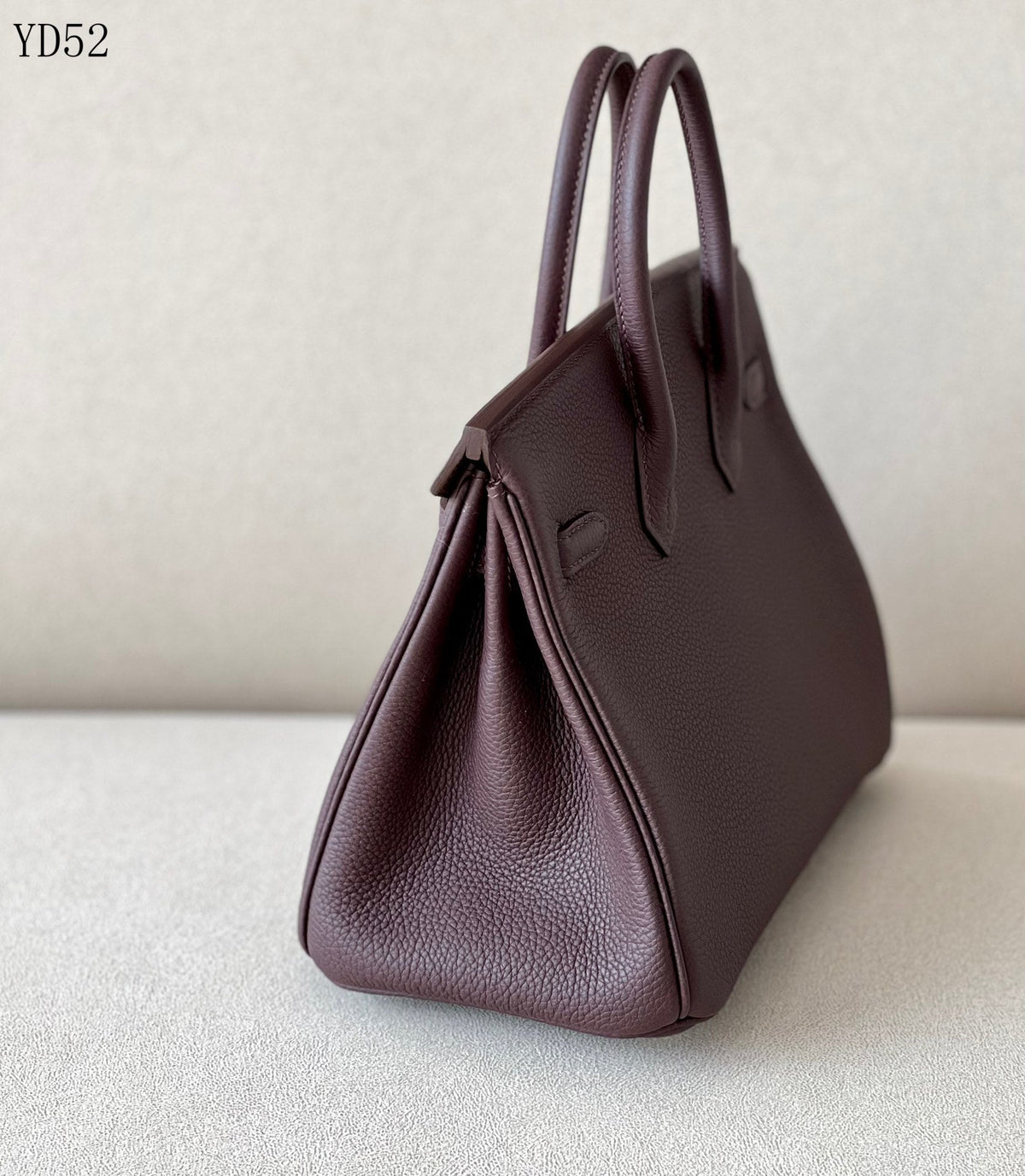 H BIRKIN 25 TOGO CHOCOLATE GOLD HARDWARE 25CM