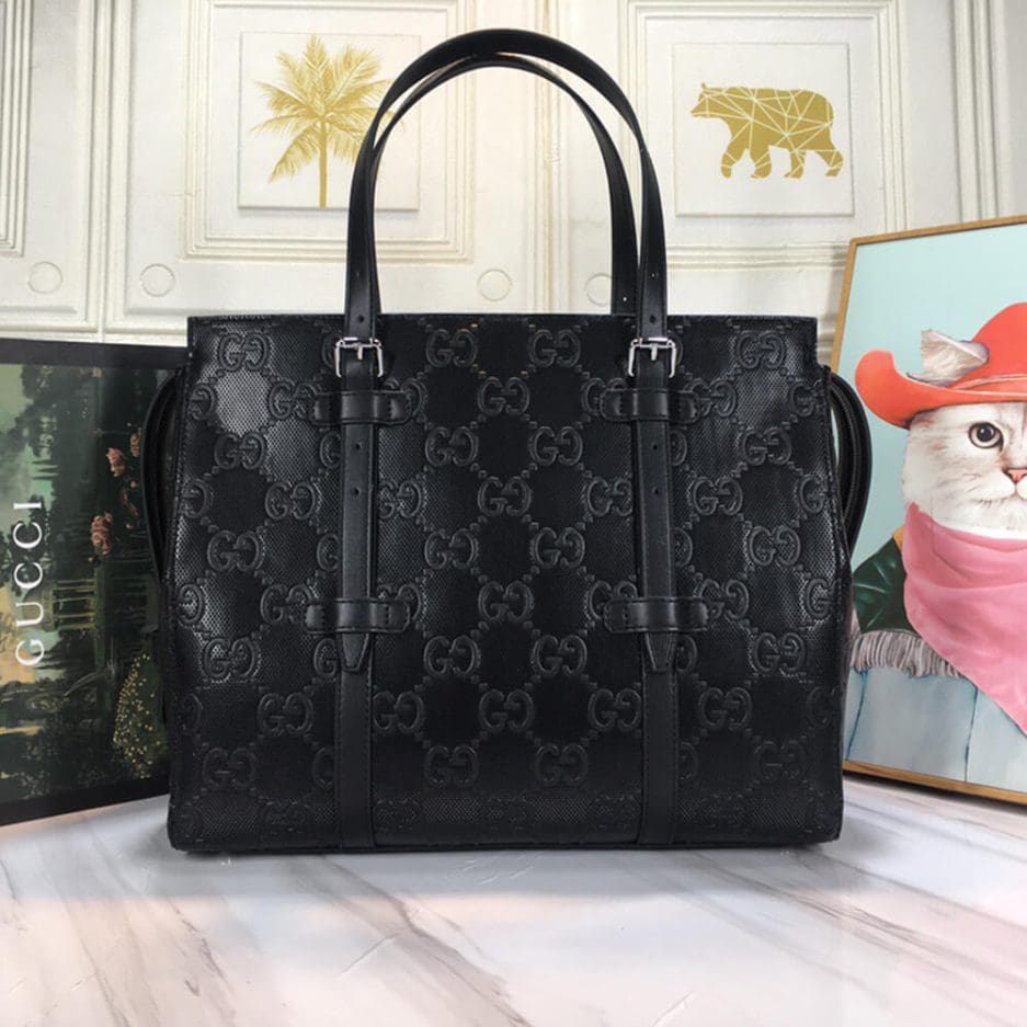GUCCI embossed tote bag