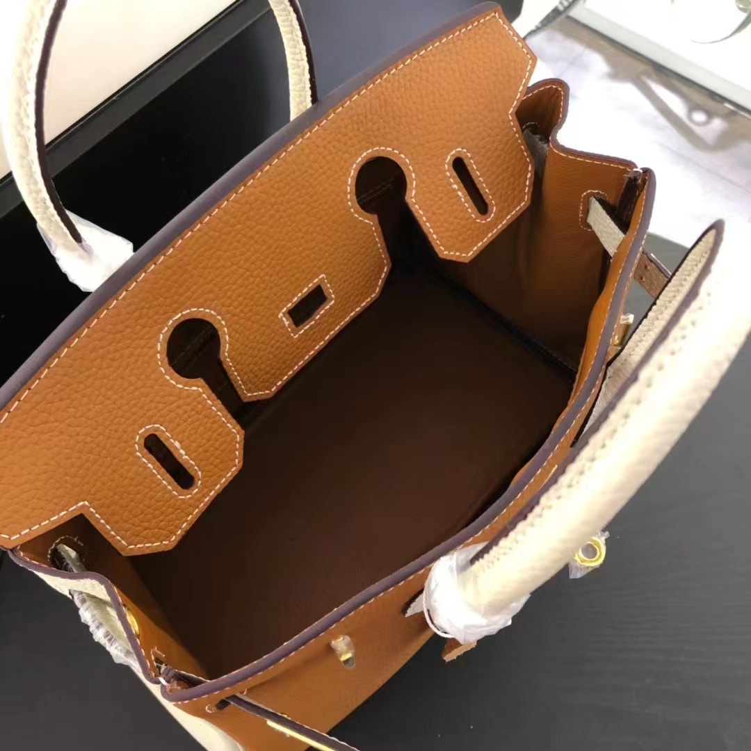 H BIRKIN TOGO GOLD HARDWARE BROWN 30CM