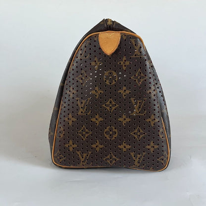 Louis Vuitton Fuscia Monogram Perforated Canvas Limited Edition Speedy 30 Bag