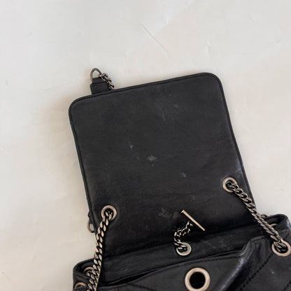 Saint Laurent Small Nolita Shoulder Bag with Pins