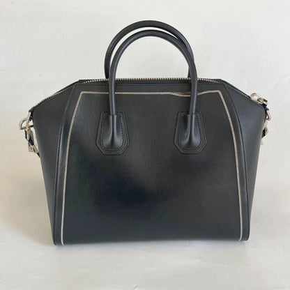 Givenchy Black Leather Large Antigona Satchel