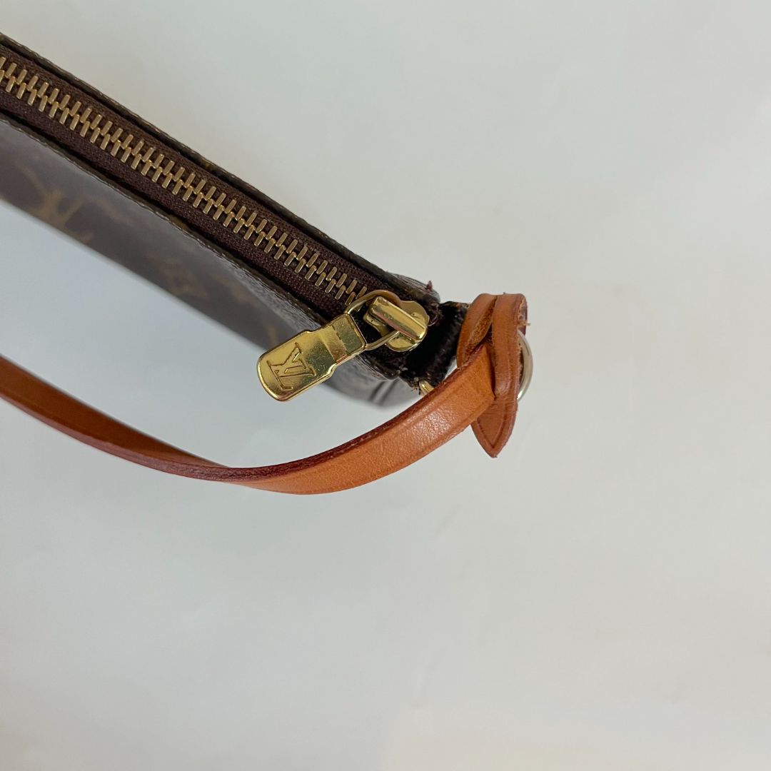 Louis Vuitton Brown Monogram Canvas Pochette Accessoires Shoulder Bag