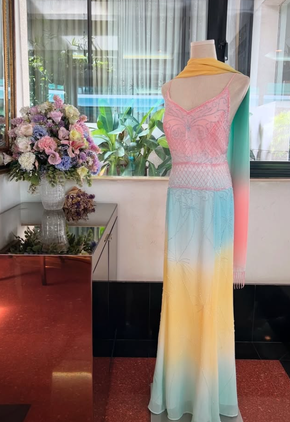Stunning Multi-color A Line Beaded Chiffon Prom Dress Party Dress Date Dress SH4887