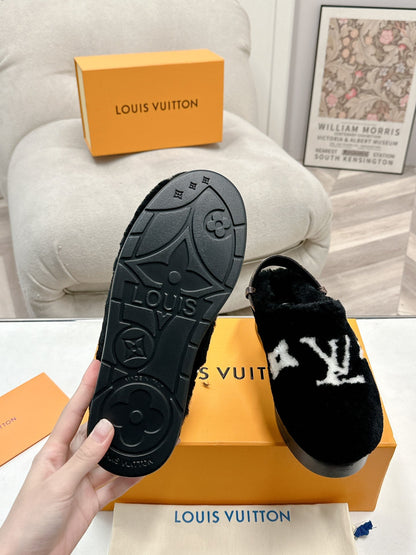 LOUIS VUITTON ASPEN COMFORT CLOG BLACK 1ADC2R