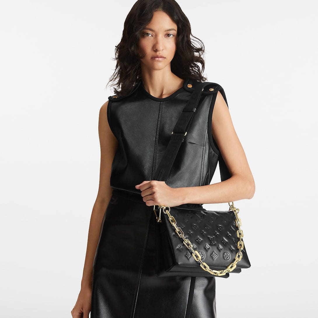 Louis Vuitton Monogram Black Coussin PM Bag M21260