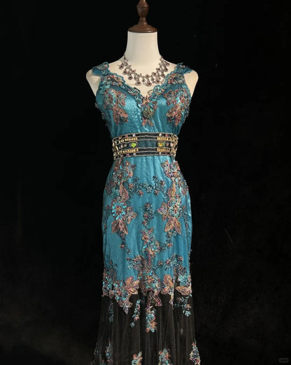 Gorgeous Sweetheart Neckline Embroidered Sequins Prom Dress Evening Dress Party Dress   D2119
