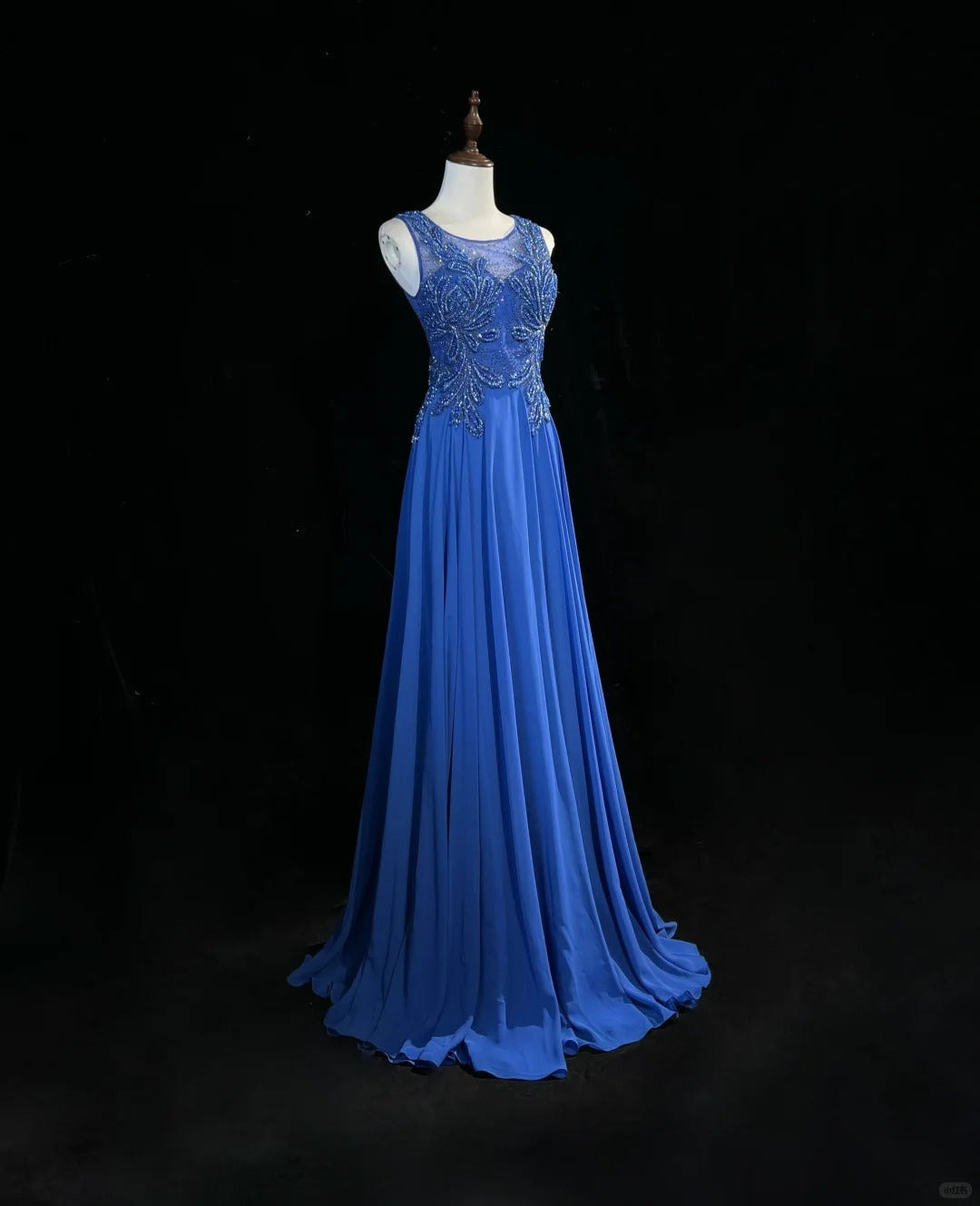 Gorgeous Crew Neck Beading Sequins Pleated Prom Dress Evening Dress Party Dress   D2128