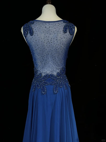 Gorgeous Crew Neck Beading Sequins Pleated Prom Dress Evening Dress Party Dress   D2128