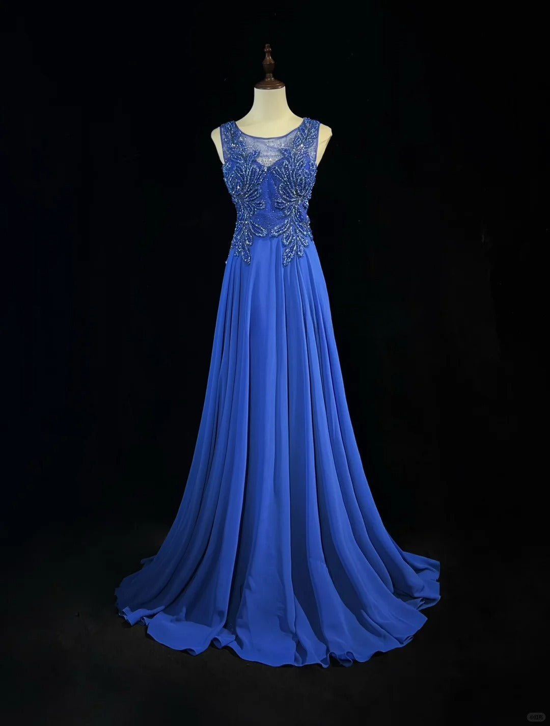 Gorgeous Crew Neck Beading Sequins Pleated Prom Dress Evening Dress Party Dress   D2128