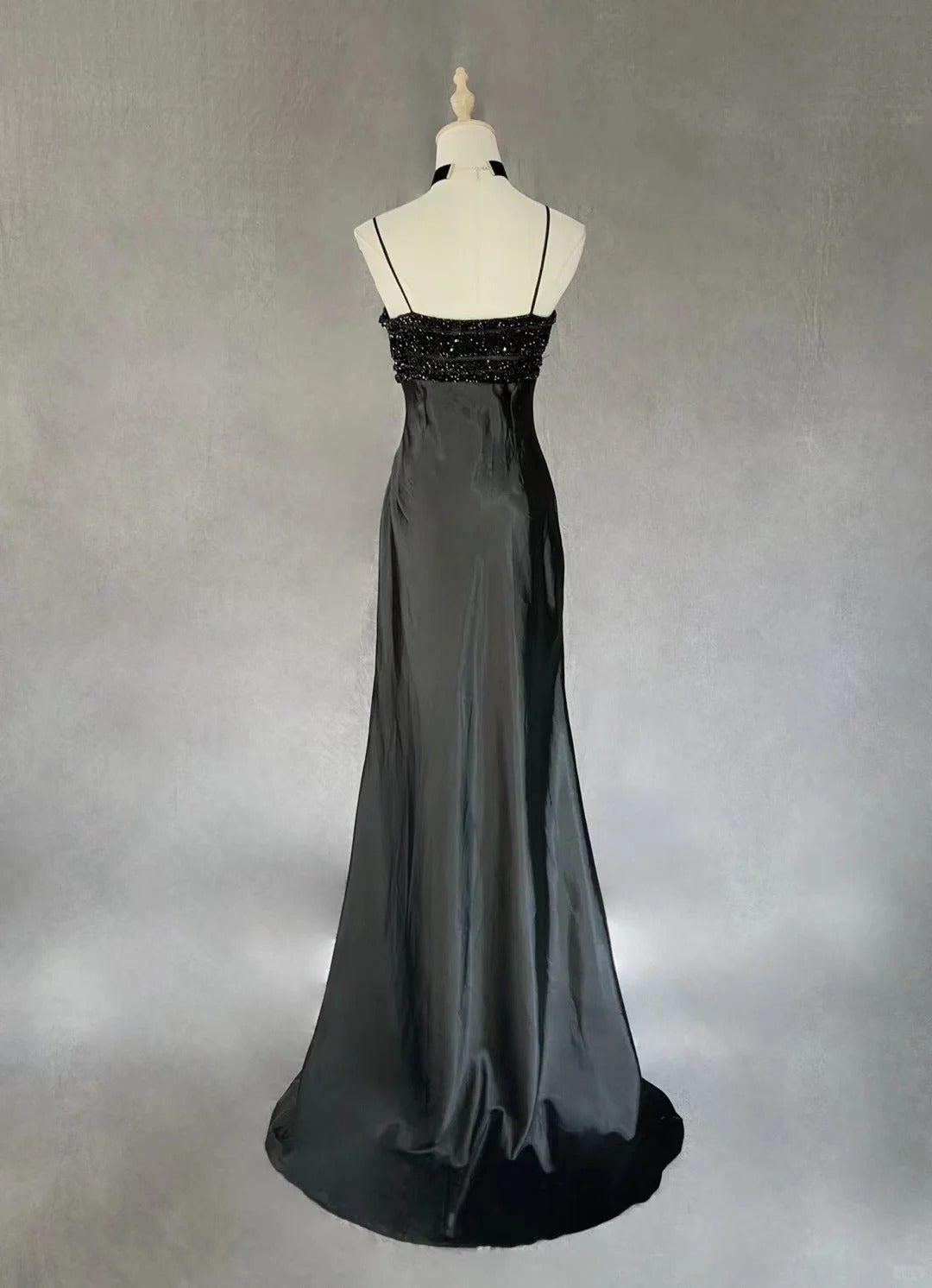 Elegant Spaghetti Straps Beading Hi-lo Ruffle Prom Dress Evening Dress Gala Dress      D2168