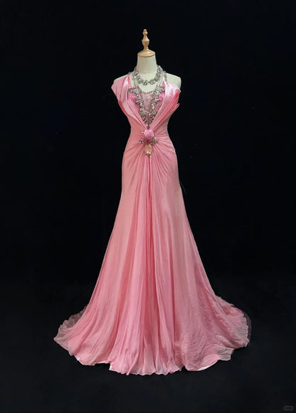Elegant Prom Dress Spaghetti Straps Crystal Gala Dress Evening Dress Dancing Dress     D2248