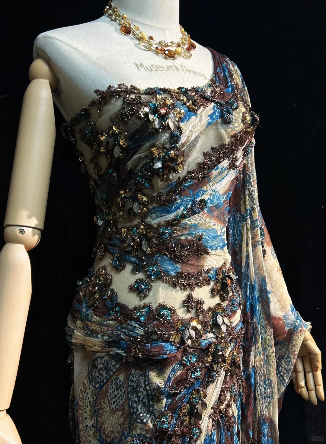 Enigmatic Prom Dress Asymmetrical Sleeve Vintage Sequin Gala Dress Evening Dress Customized Dress    D2253