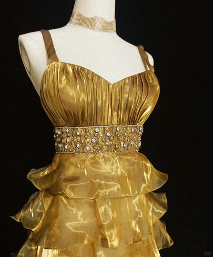 Elegant Short Prom Dress Spaghetti Straps Pleated Ruffle Evening Dress Gala Dress Birthday Outfits D2291
