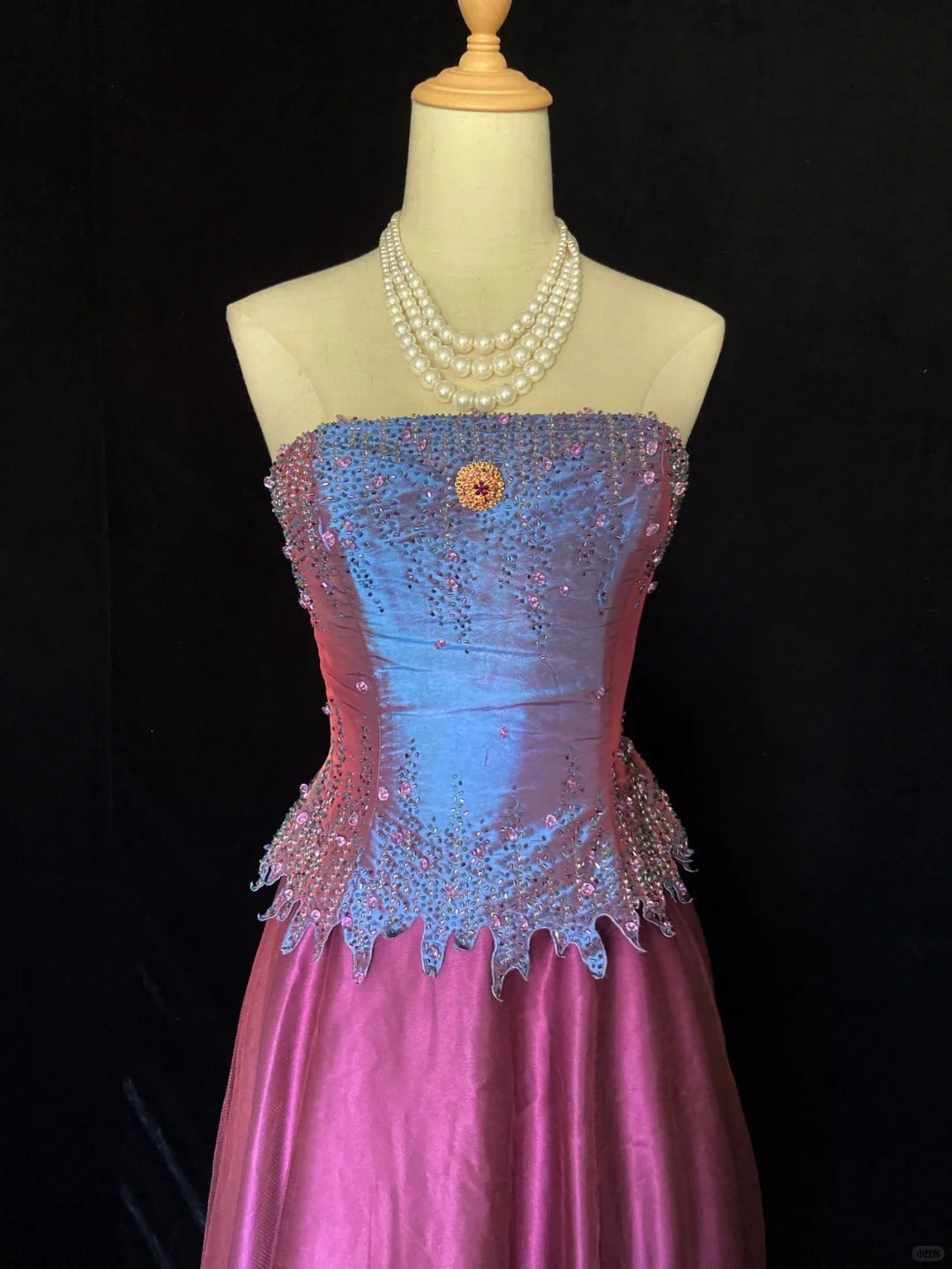 Beauty Prom Dress A Line Strapless Evening Dress Gala Dress Business Dinner Dress D2306