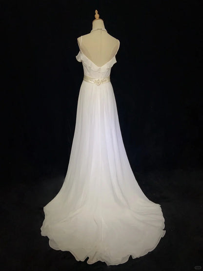 Elegant Prom Dress Spaghetti Straps Ruffle Long Prom Gown Evening Dress Business Dinner Dress Gala Dress   D2346