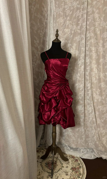 Elegant Prom Dress Spaghetti Straps Short Prom Dress Evening Dress Cocktail Dress  D2373