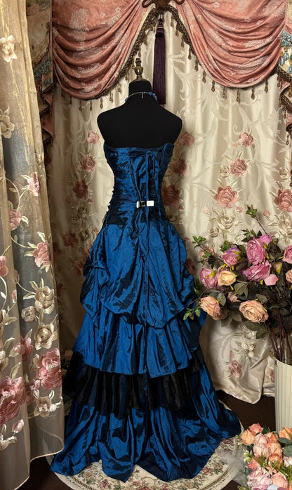 Stunning Prom Dress Sweetheart Pleated Flower Prom Dress Evening Dress Gala Dress Business Dinner Dress  D2393