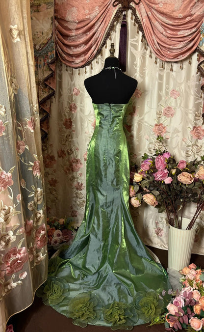 Stunning Prom Dress Strapless Tiered Tulle Prom Gown Evening Dress Gala Dress Business Dinner Dress  D2396