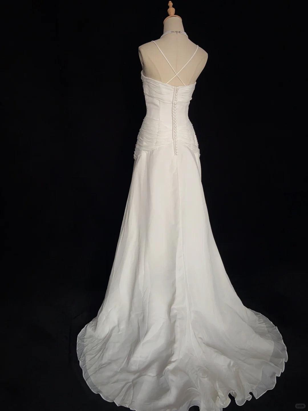 Elegant Prom Dress Spaghetti Straps Pleated Prom Gown Evening Dress Gala Dress Business Dinner Dress Wedding Dress  D2427