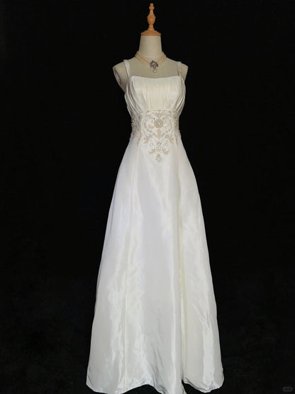 Elegant Prom Dress A Line Spaghetti Straps Pleated Evening Dress Gala Dress Business Dinner Dress  D2442