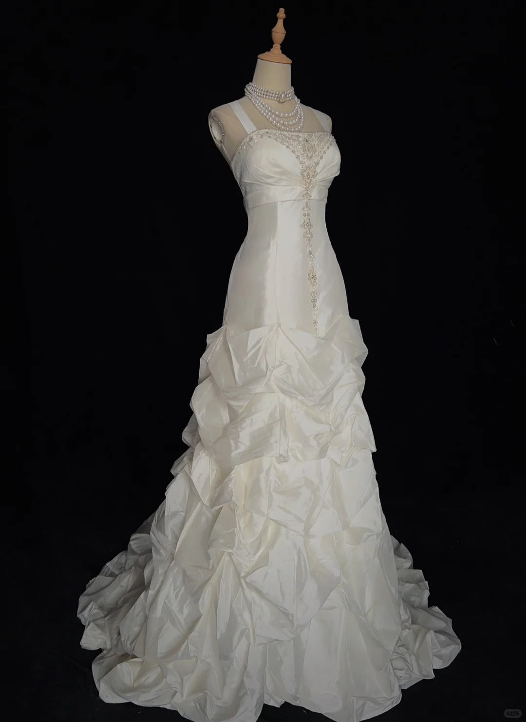 Stunning Wedding Dress Square Neck Pleated Prom Dress Evening Dress Gala Dress Birthday Dress  D2443