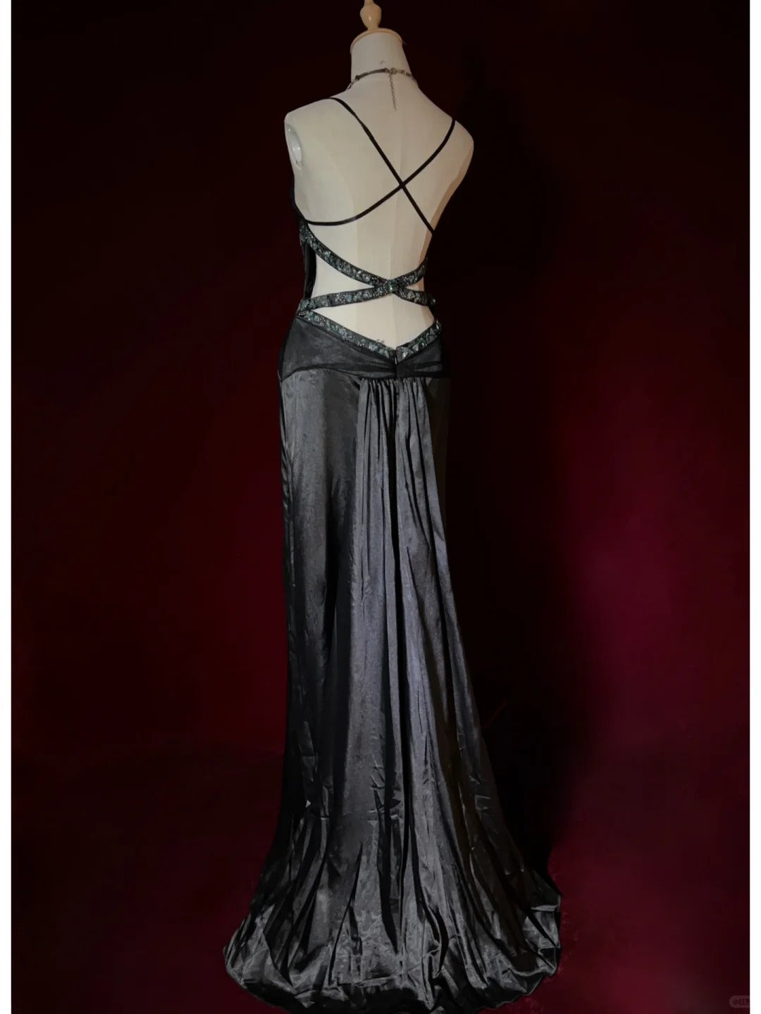 Gorgeous Prom Dress Spaghetti Straps Backless Prom Gown Evening Dress Gala Dress Business Dinner Dress  D2449