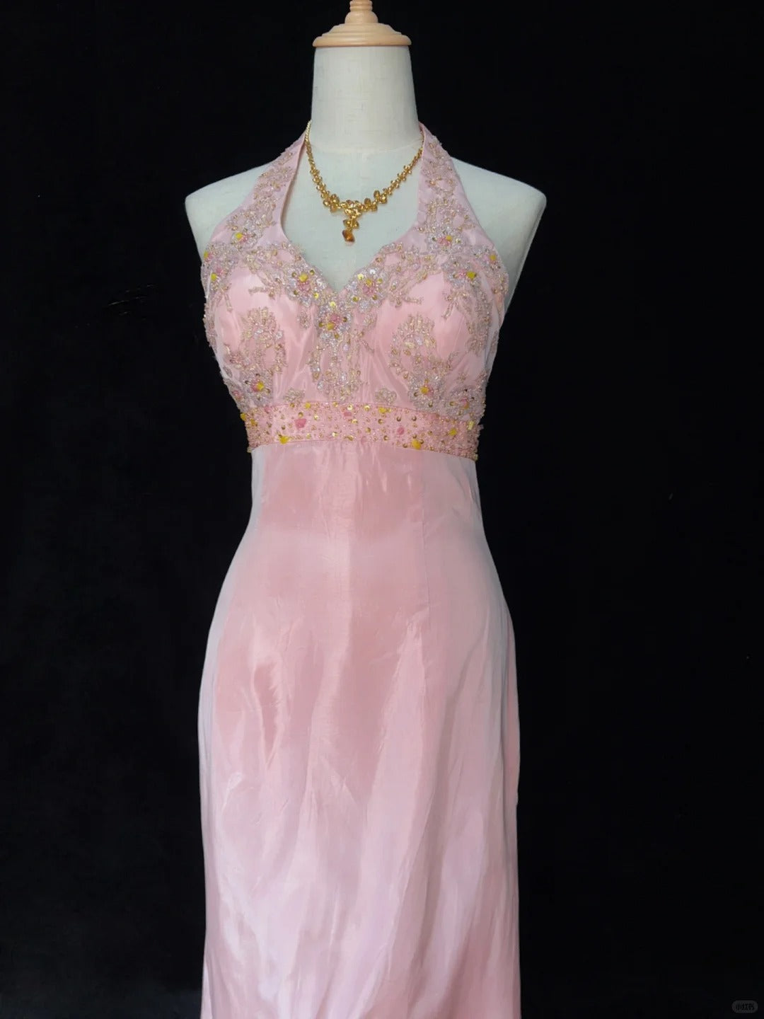 Sweet Prom Dress Halter Asymmetrical Hem Prom Gown Evening Dress Gala Dress Business Dinner Dress  D2451