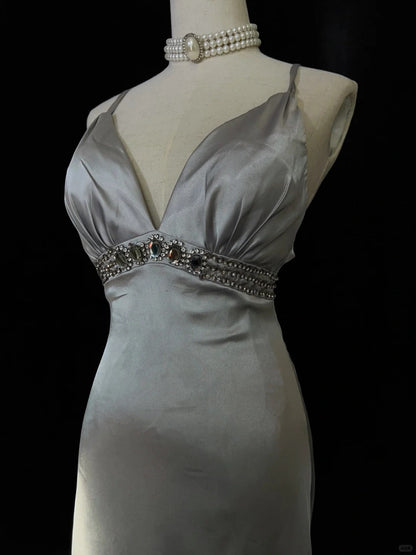 Elegant Prom Dress Spaghetti Straps Prom Gown Gala Dress Evening Dress Business Dinner Dress  D2453