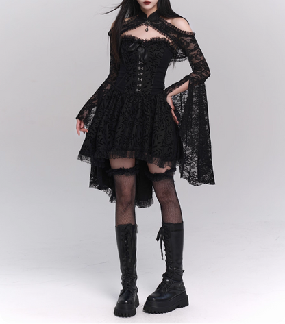 Halloween Costume Black Women Teenage Girl Dress Gothic Dress Party Dress    D2460