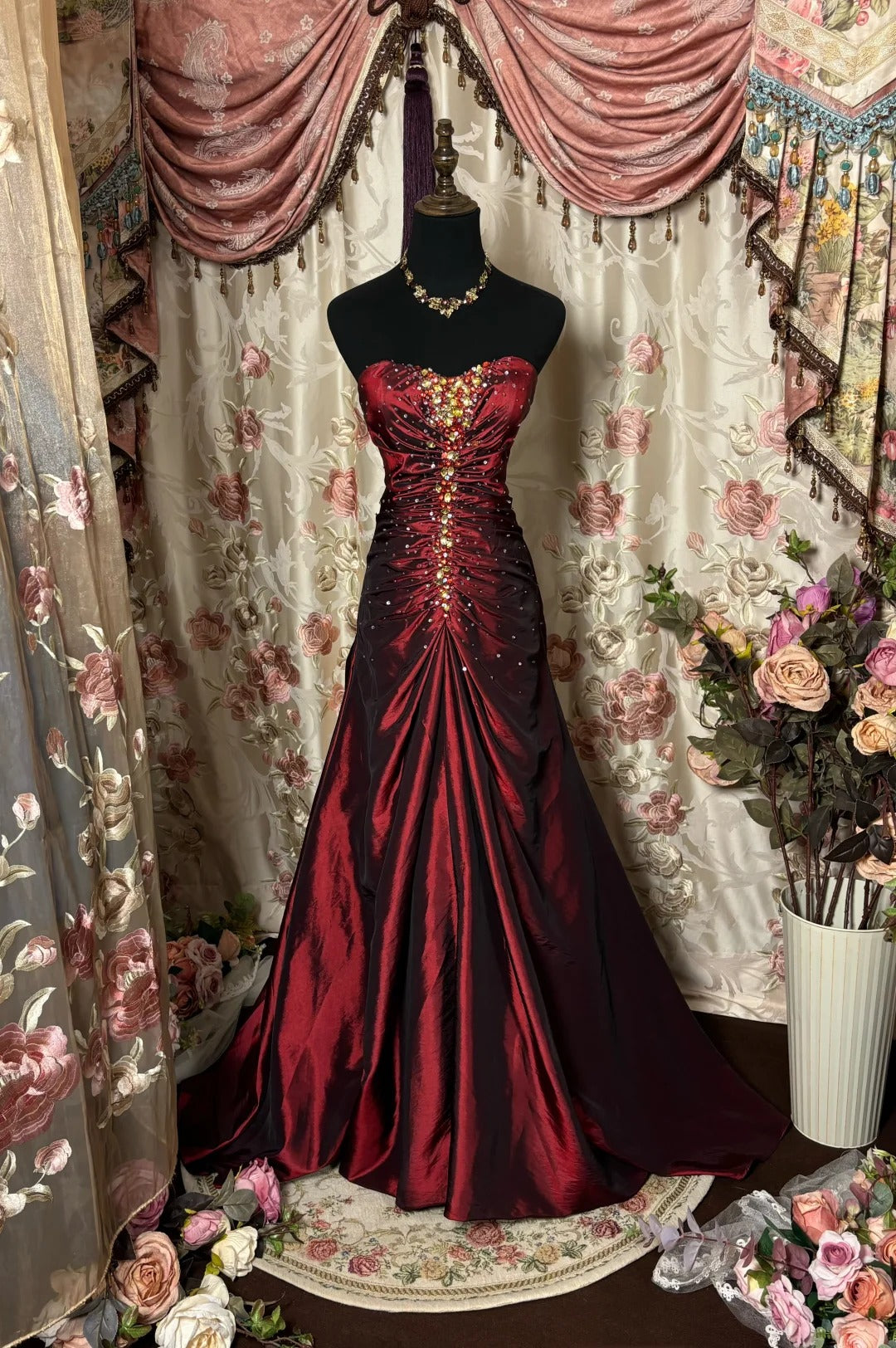 Beauty Prom Dress Sweetheart Pleated Prom Gown Evening Dress Gala Dress Business Dinner Dress  D2466