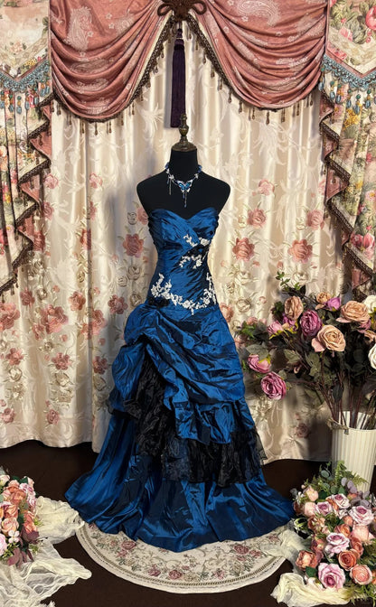 Elegant Prom Dress Sweetheart Pleated Long Prom Gown Evening Dress Gala Dress  D2486