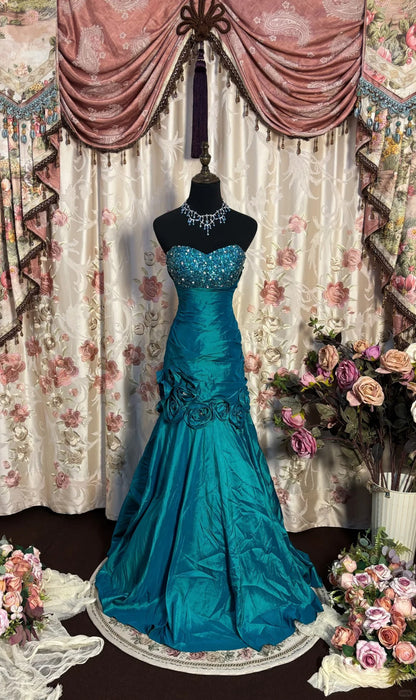 Elegant Prom Dress Sweetheart Sequins Pleated Prom Gown Evening Dress Gala Dress  D2489