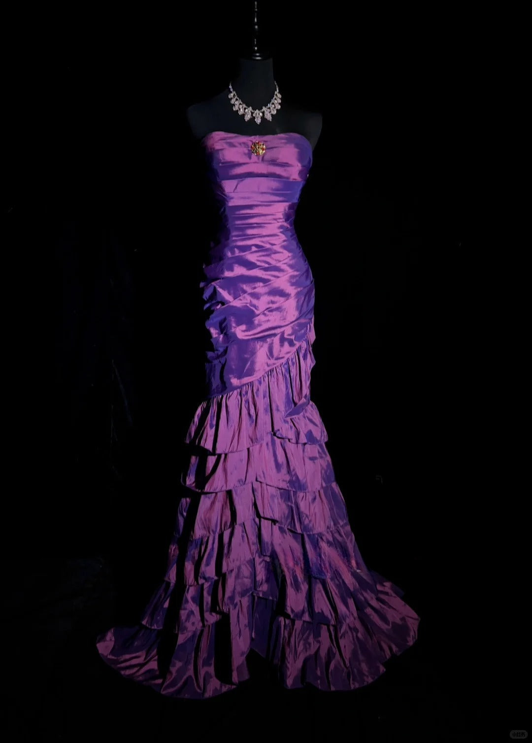 Gorgeous Prom Dress Strapless Pleated Mermaid Prom Gown Evening Dress Gala Dress     D2505