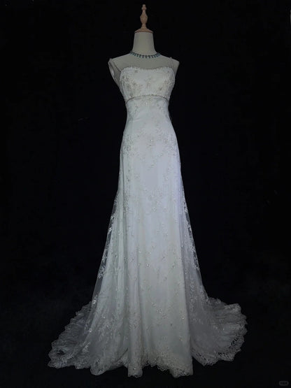 Elegant Prom Dress Spaghetti Straps Wedding Dress Evening Dress Gala Dress Business Dinner Dress      D2507