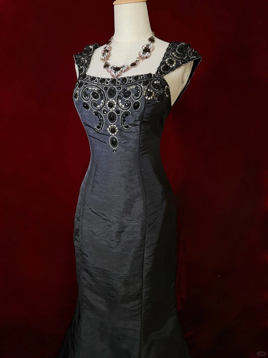 Gorgeous Prom Dress Square Neck Mermaid Prom Gown Evening Dress Gala Dress Business Dinner Dress      D2508