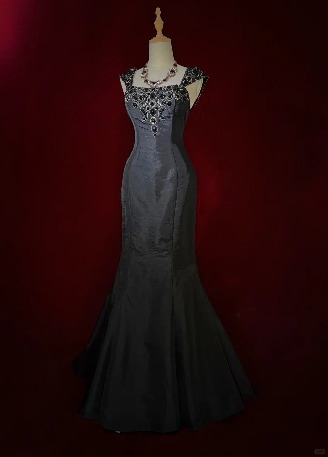 Gorgeous Prom Dress Square Neck Mermaid Prom Gown Evening Dress Gala Dress Business Dinner Dress      D2508