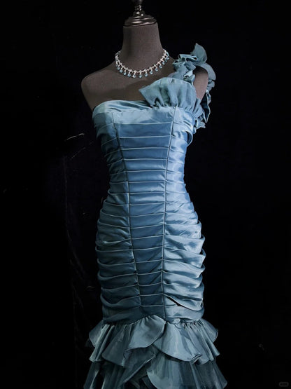 Gorgeous Prom Dress One Shoulder Pleated Prom Gown Evening Dress Gala Dress   D2517