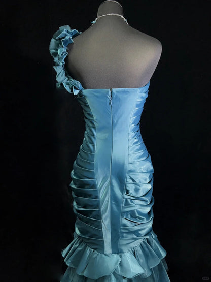 Gorgeous Prom Dress One Shoulder Pleated Prom Gown Evening Dress Gala Dress   D2517