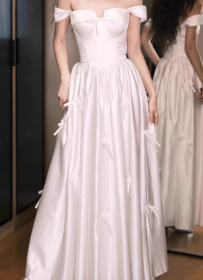 Beauty Prom Dress Off Shoulder Pleated Prom Gown Evening Dress Gala Dress    D2526