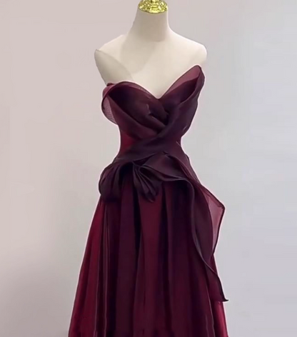 Charming Prom Dress A Line Pleated Prom Gown Evening Dress Gala Dress Dress D2540